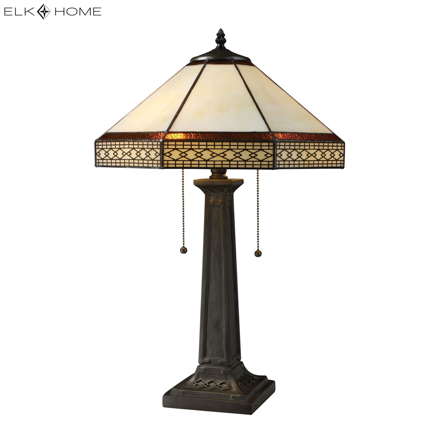 MARKETPLACE D1858 Stone Filigree 24'' High 2-Light Table Lamp - Tiffany Bronze