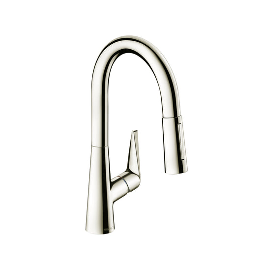HANSGROHE 72815831 Talis S Prep Kitchen Faucet, 2-Spray Pull-Down, 1.75 GPM in Polished Nickel