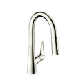 HANSGROHE 72815831 Talis S Prep Kitchen Faucet, 2-Spray Pull-Down, 1.75 GPM - Polished Nickel