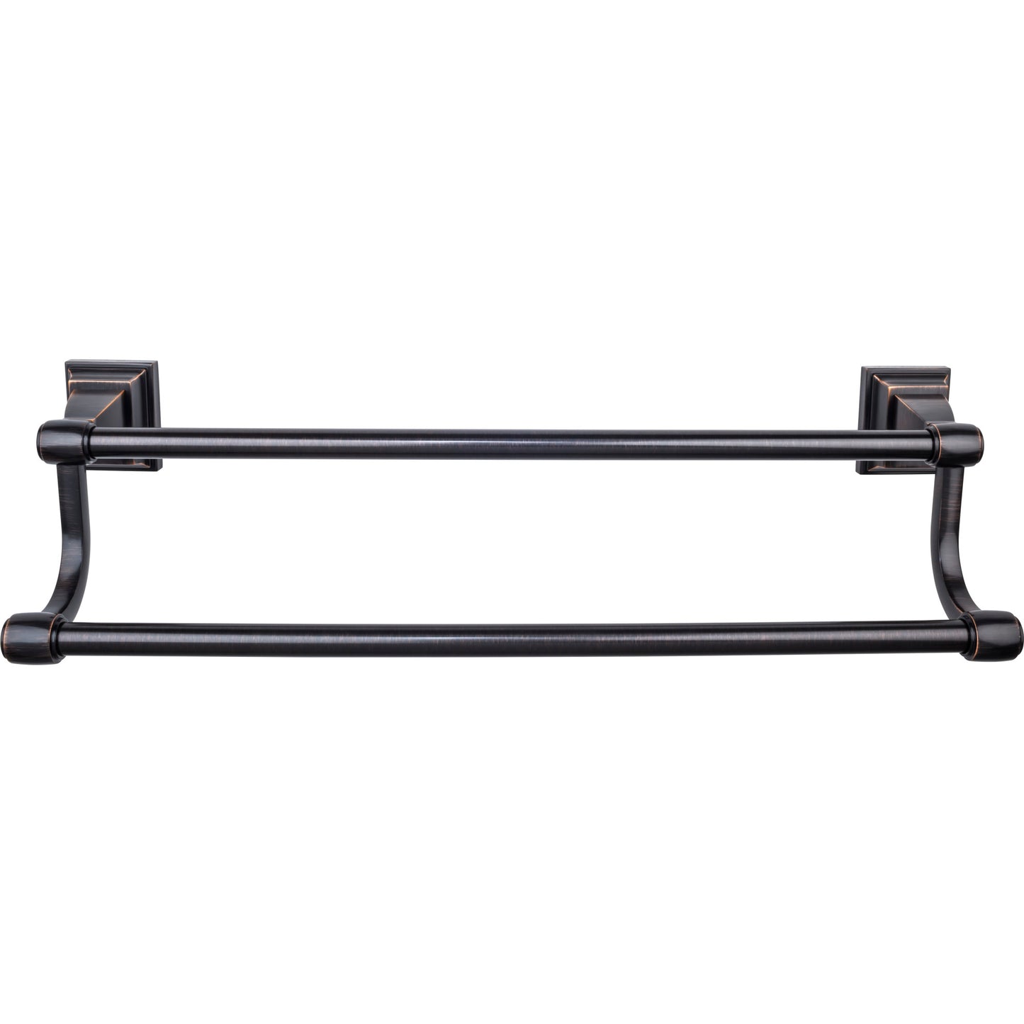 TOP KNOBS STK11TB TOP BATH (R) Stratton Bath Double 32" Wall Mounted Towel Bar - Tuscan Bronze