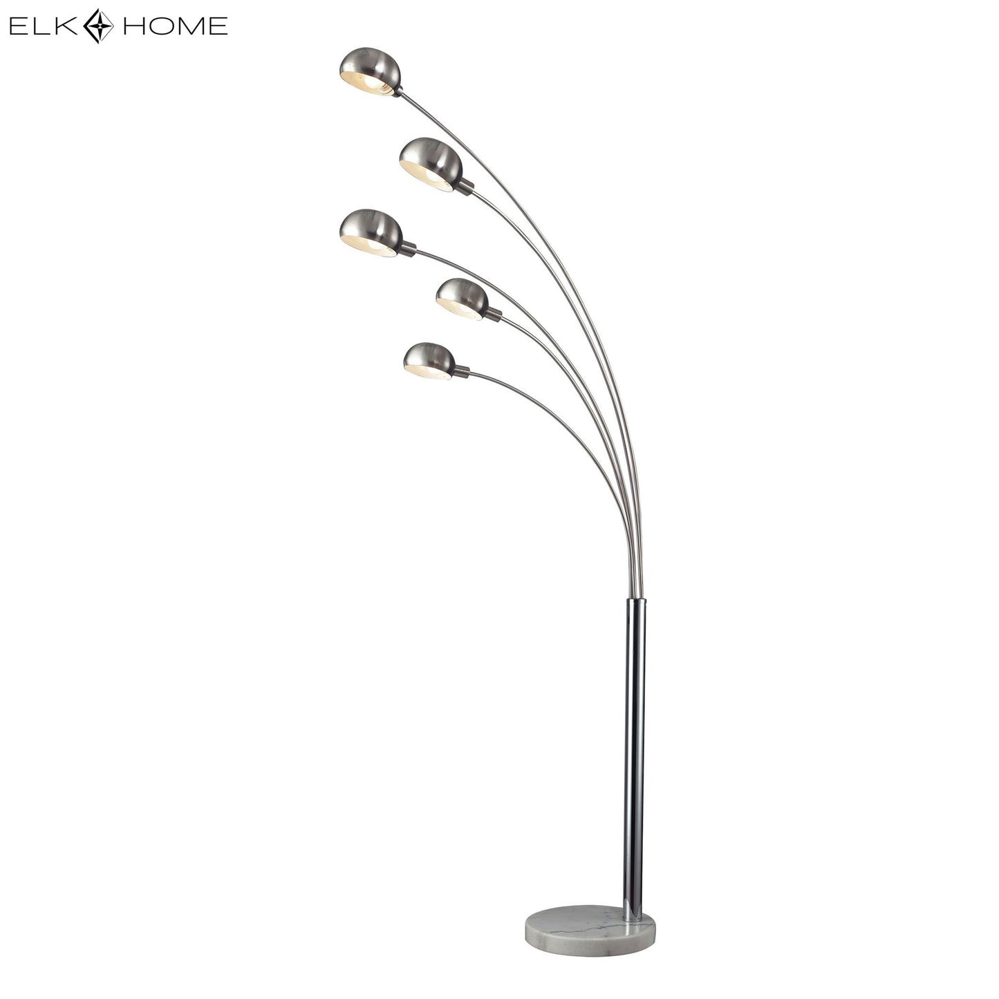 ELK SIGNATURE D2173 Penbrook 83'' High 5-Light Floor Lamp - Chrome