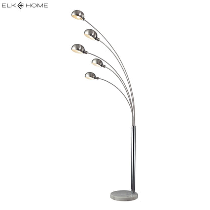 ELK SIGNATURE D2173 Penbrook 83'' High 5-Light Floor Lamp - Chrome