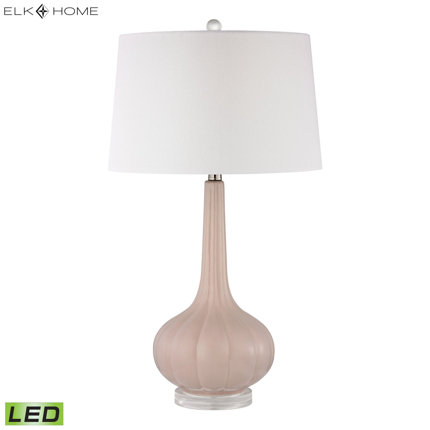 ELK SIGNATURE D2459-LED Abbey Lane 30'' High 1-Light Table Lamp - Pink