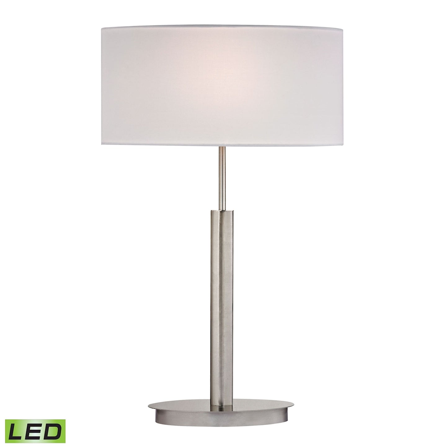 ELK STUDIO D2549-LED Port Elizabeth 24'' High 1-Light Table Lamp - Satin Nickel