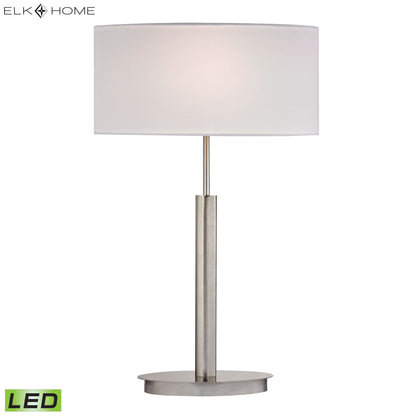 ELK STUDIO D2549-LED Port Elizabeth 24'' High 1-Light Table Lamp - Satin Nickel