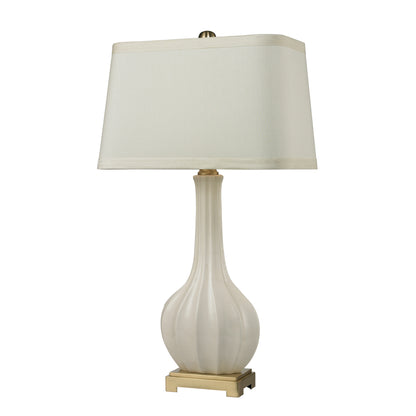 ELK SIGNATURE D2596 Fluted Ceramic 34'' High 1-Light Table Lamp - White