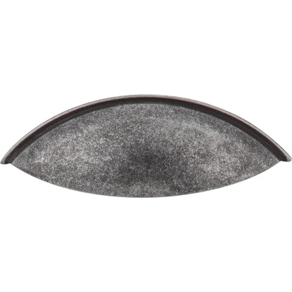 JEFFREY ALEXANDER 8236SIM Bordeaux 96 mm Center-to-Center Cup/Bin Pull - Distressed Antique Silver