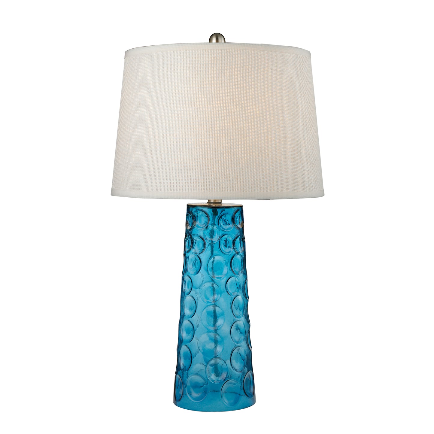 ELK STUDIO D2619 Hammered Glass 27'' High 1-Light Table Lamp - Blue