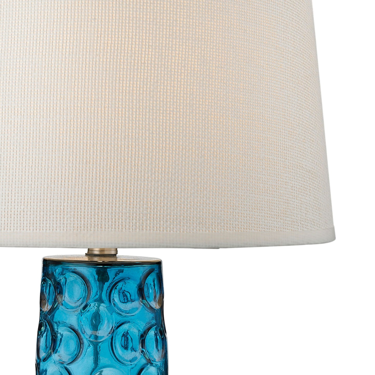 ELK STUDIO D2619 Hammered Glass 27'' High 1-Light Table Lamp - Blue