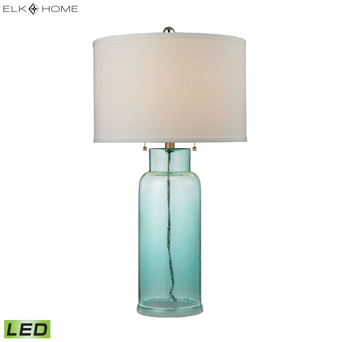 ELK SIGNATURE D2622-LED Glass Bottle 30'' High 1-Light Table Lamp - Seafoam Green