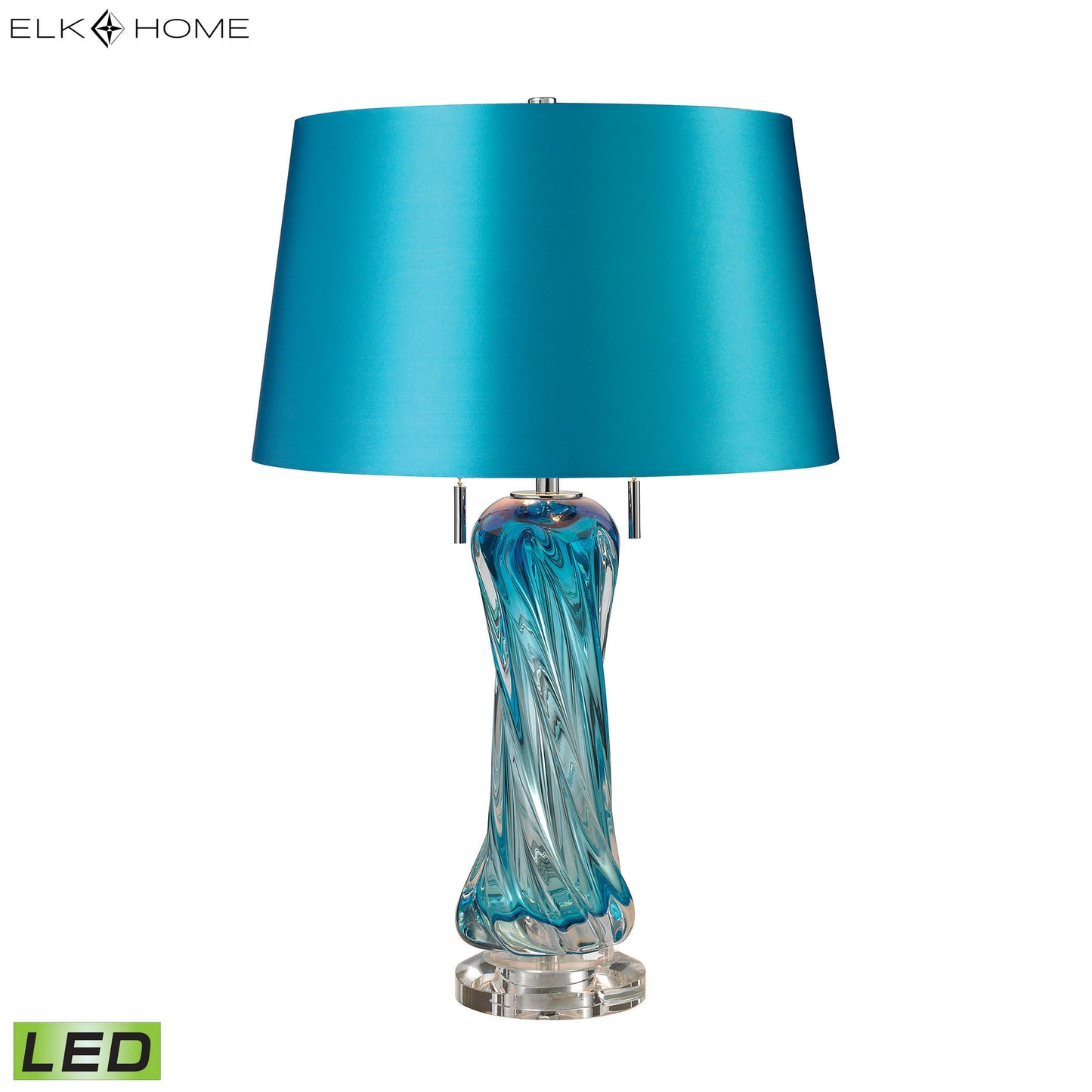 ELK SIGNATURE D2664-LED Vergato 24'' High 2-Light Table Lamp - Blue LED