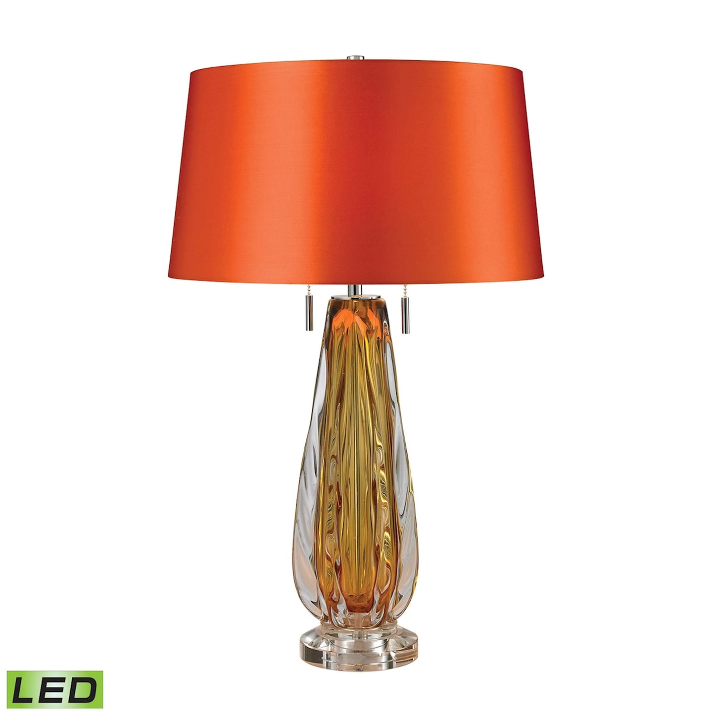 ELK SIGNATURE D2669-LED Modena 26'' High 2-Light Table Lamp - Amber