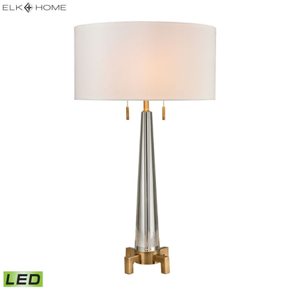 ELK SIGNATURE D2682-LED Bedford 30'' High 2-Light Table Lamp - Aged Brass