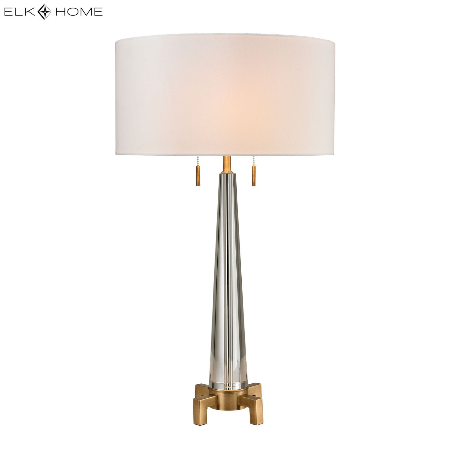 ELK SIGNATURE D2682 Bedford 30'' High 2-Light Table Lamp - Aged Brass