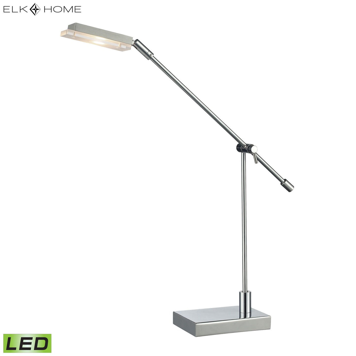 ELK SIGNATURE D2708 Bibliotheque 26'' High 1-Light Desk Lamp - Polished Chrome