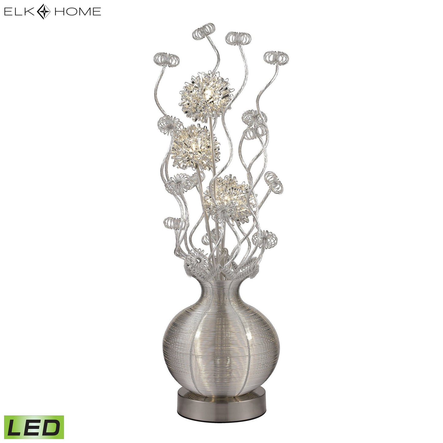 MARKETPLACE D2717 Lazelle 33'' High 5-Light Table Lamp - Silver