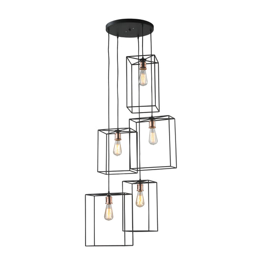 ELK SIGNATURE D2735 Box 21'' Wide 5-Light Pendant - Oil Rubbed Bronze