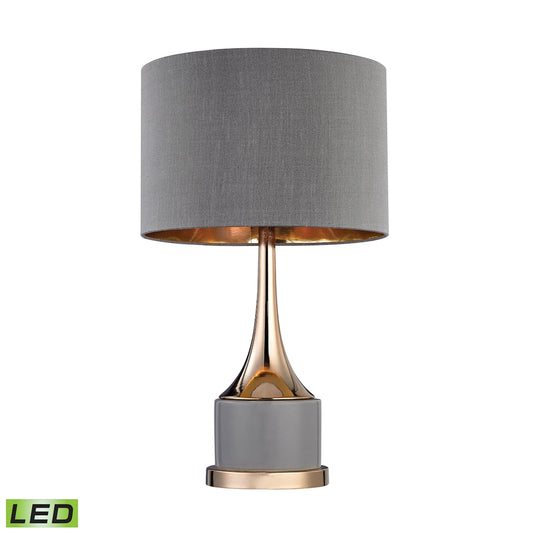 ELK SIGNATURE D2748-LED Gold Cone Neck 18.5'' High 1-Light Table Lamp - Gray