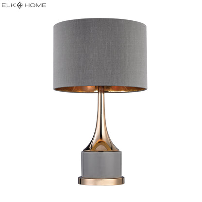 ELK SIGNATURE D2748 Cone Neck 18.5'' High 1-Light Table Lamp - Gray