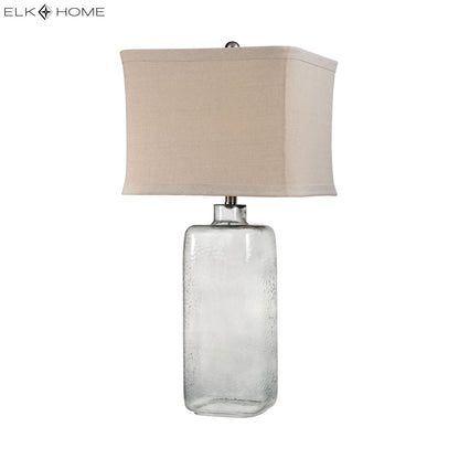 ELK STUDIO D2776 Hammered Glass 31'' High 1-Light Table Lamp - Gray Smoke