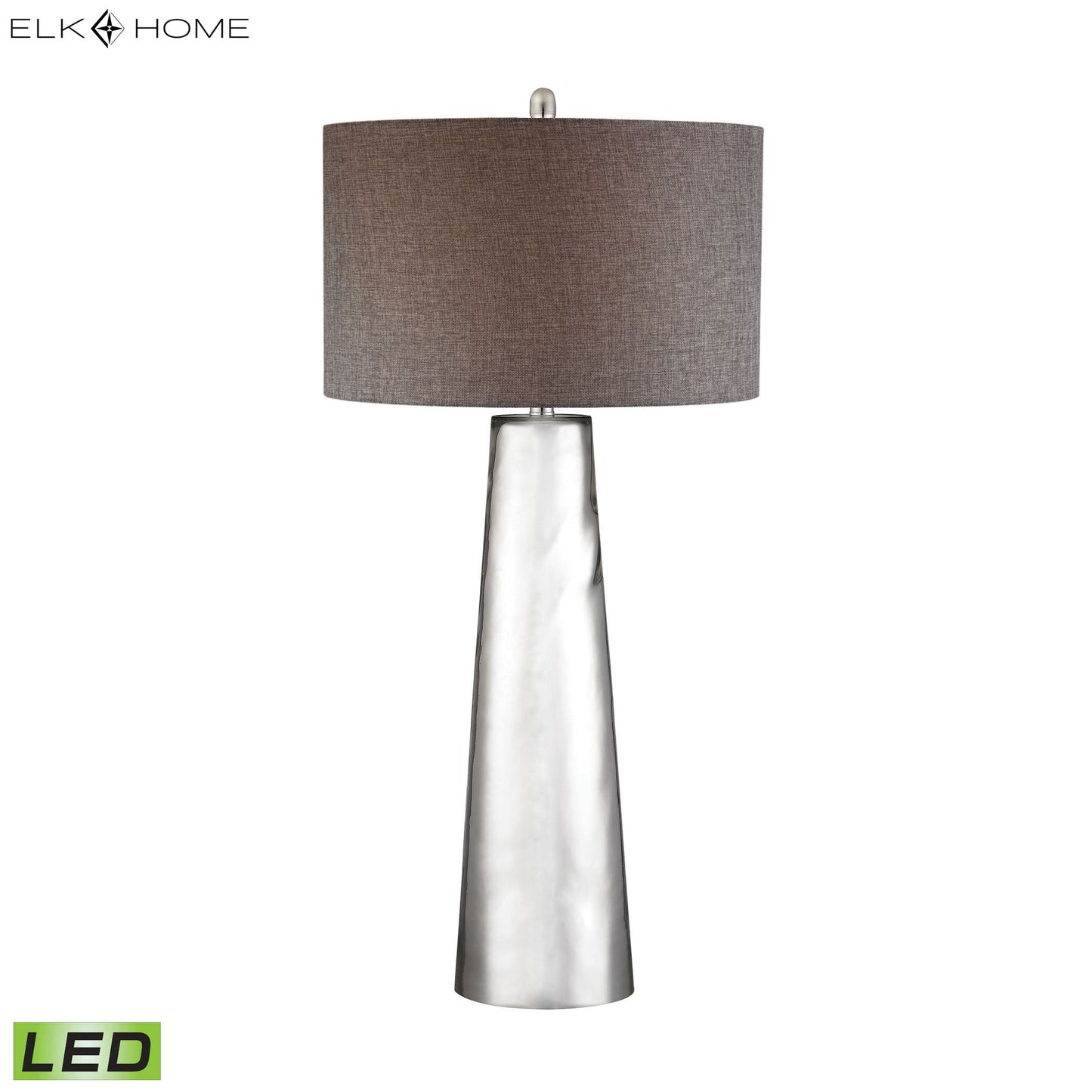 ELK SIGNATURE D2779-LED Tapered Cylinder 37.5'' High 1-Light Table Lamp - Silver Mercury