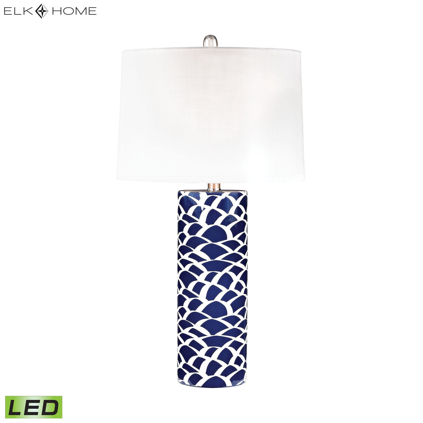 ELK SIGNATURE D2792-LED Scale Sketch 28'' High 1-Light Table Lamp - Navy