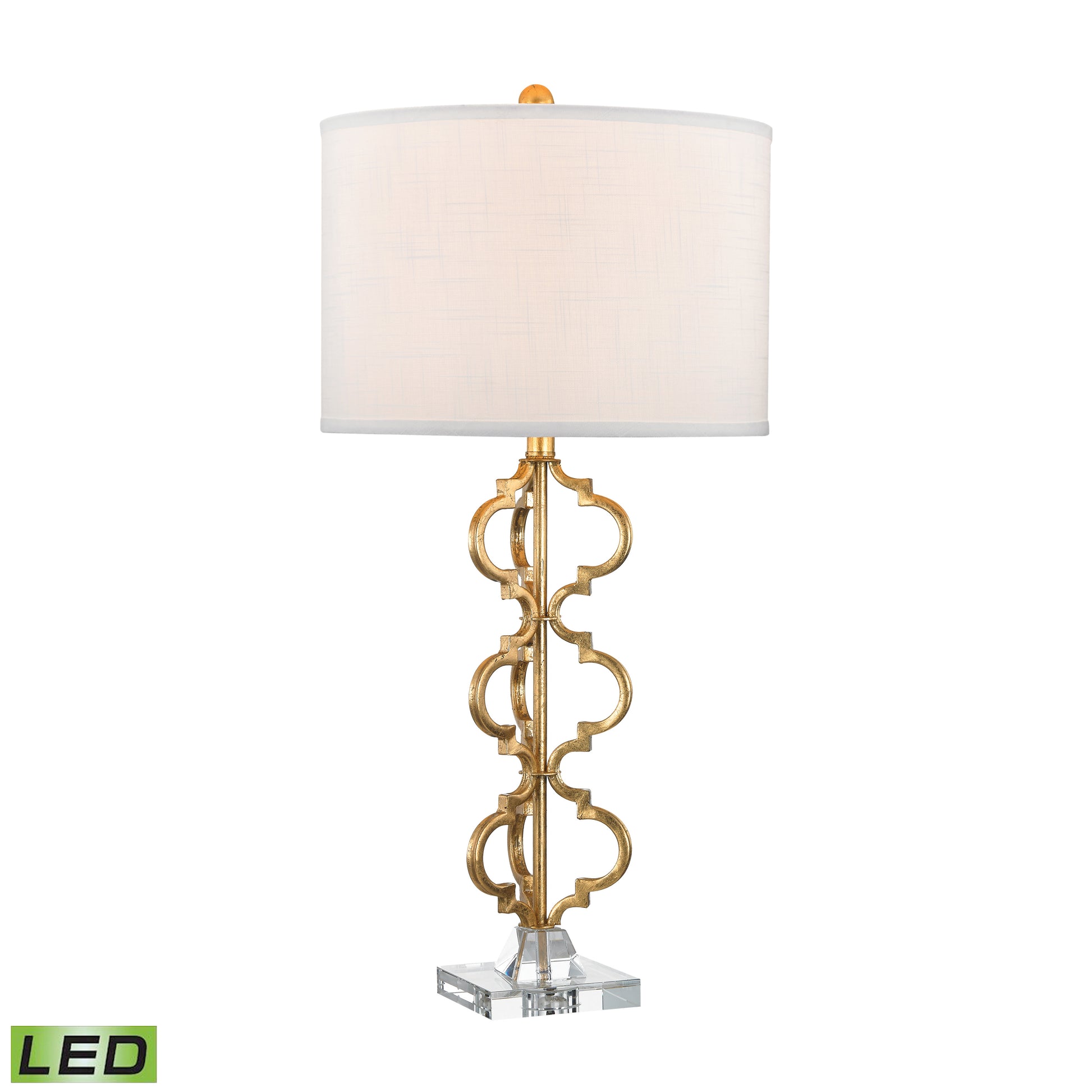 ELK SIGNATURE D2931-LED Castile 32'' High 1-Light Table Lamp - Gold Leaf - Includes LED Bulb