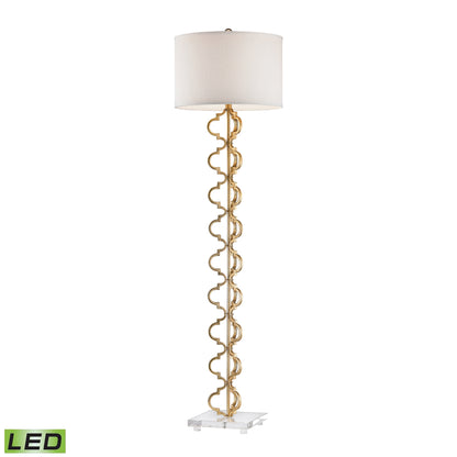 ELK SIGNATURE D2932-LED Castile 62'' High 1-Light Floor Lamp - Gold Leaf - Includes LED Bulb