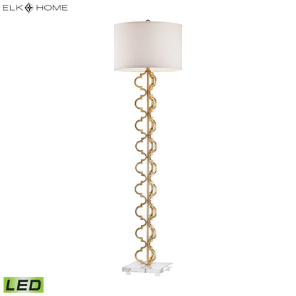 ELK SIGNATURE D2932-LED Castile 62'' High 1-Light Floor Lamp - Gold Leaf - Includes LED Bulb