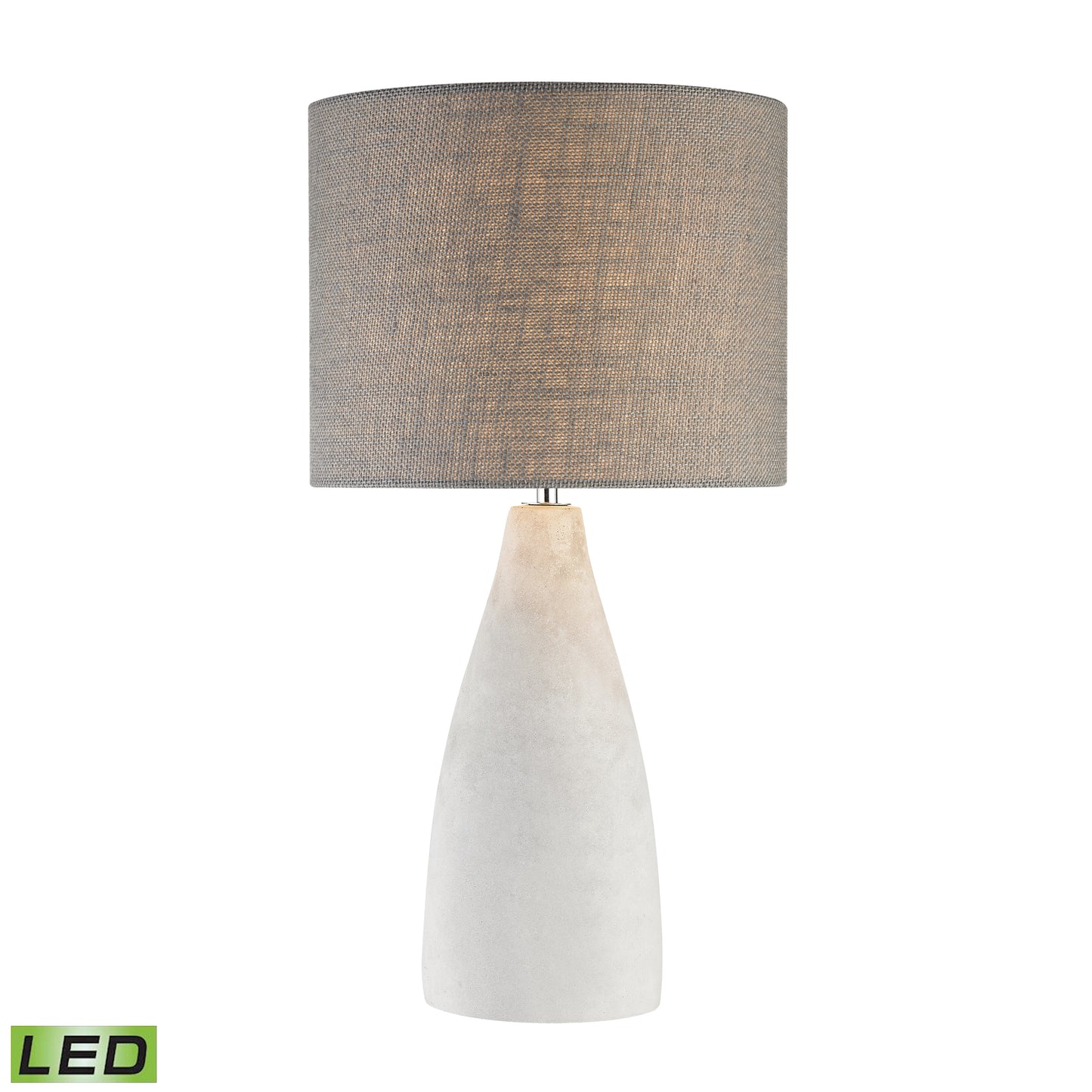 ELK STUDIO D2949-LED Rockport 21'' High 1-Light Table Lamp - Polished Concrete - Includes LED Bulb