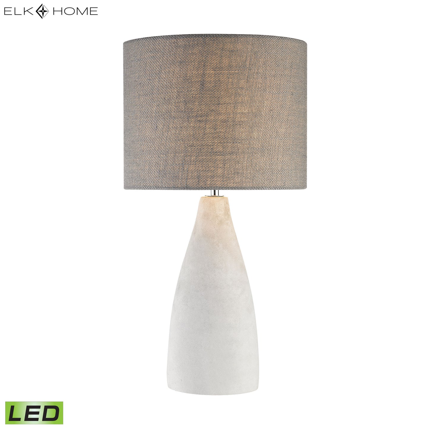 ELK STUDIO D2949-LED Rockport 21'' High 1-Light Table Lamp - Polished Concrete - Includes LED Bulb