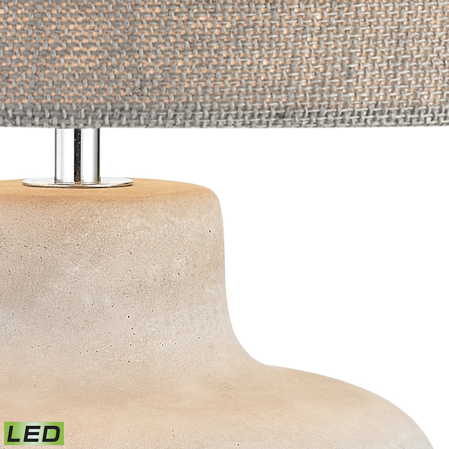 ELK STUDIO D2950-LED Rockport 17'' High 1-Light Table Lamp - Polished Concrete - Includes LED Bulb