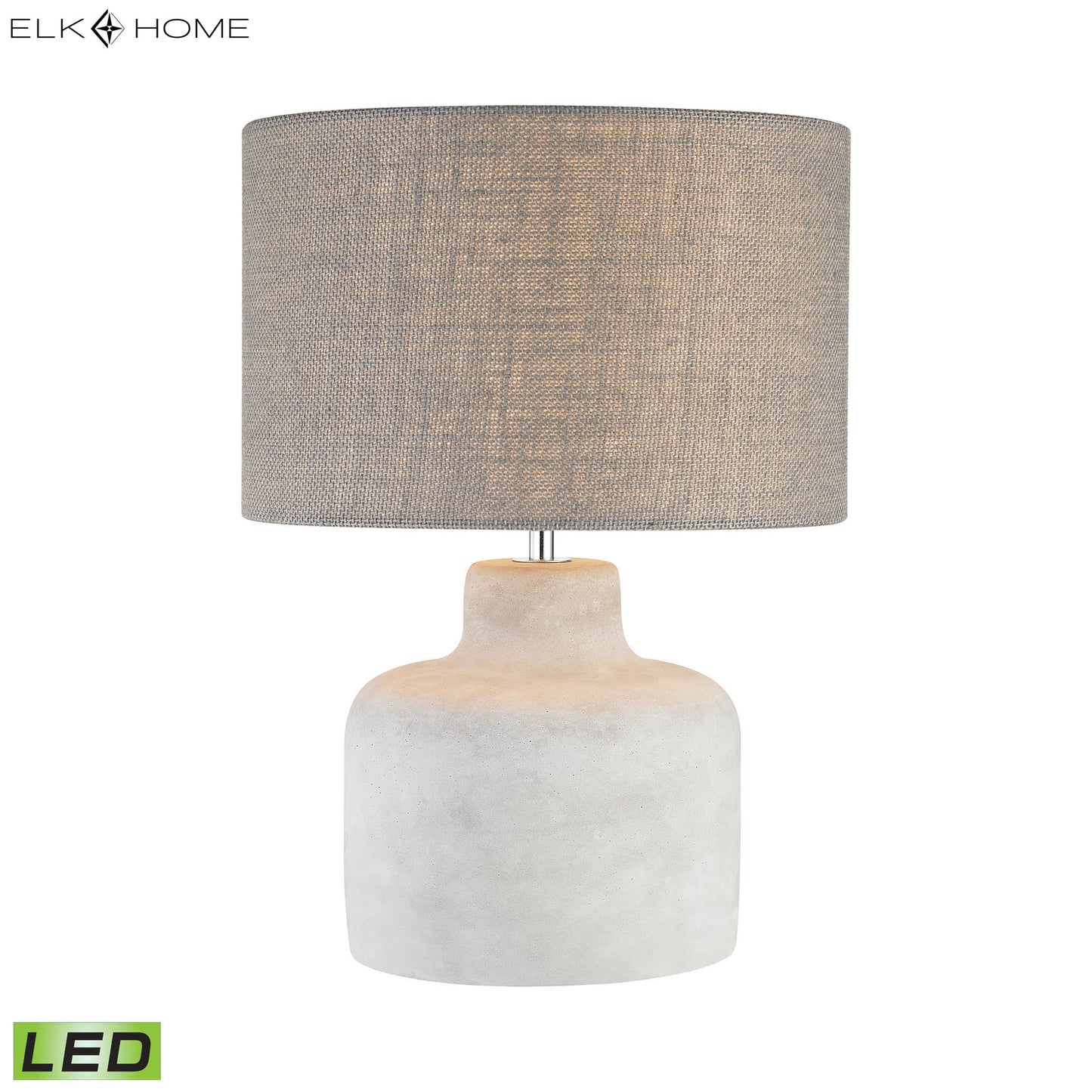 ELK STUDIO D2950-LED Rockport 17'' High 1-Light Table Lamp - Polished Concrete - Includes LED Bulb