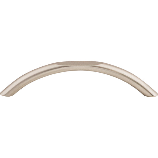 TOP KNOBS M543 Curved 5 1/16" Center to Center Bar Pull , Brushed Satin Nickel