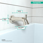 HANSGROHE 04775830 Joleena Tub Spout with Diverter - Polished Nickel