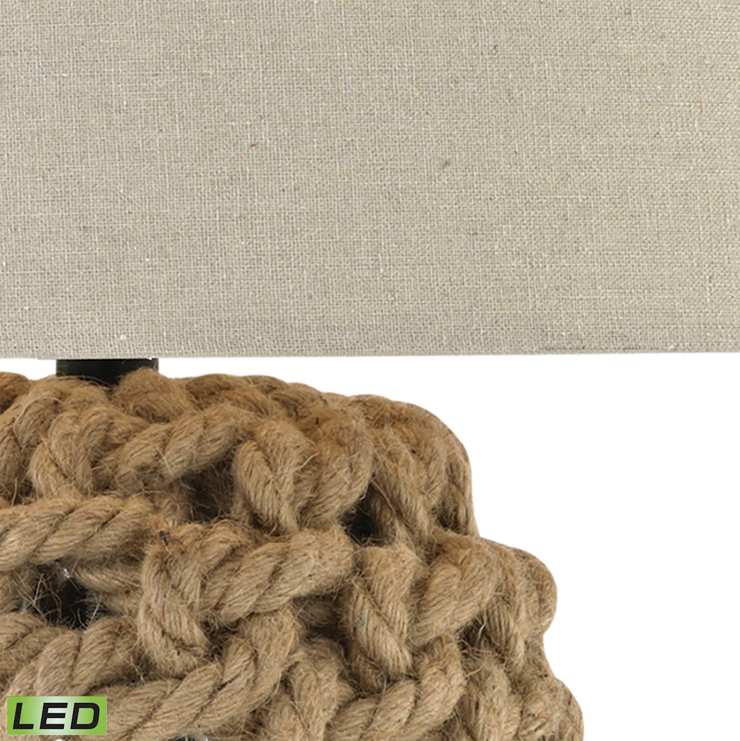 ELK SIGNATURE D3050-LED Rope 29.5'' High 1-Light Table Lamp - Natural - Includes LED Bulb