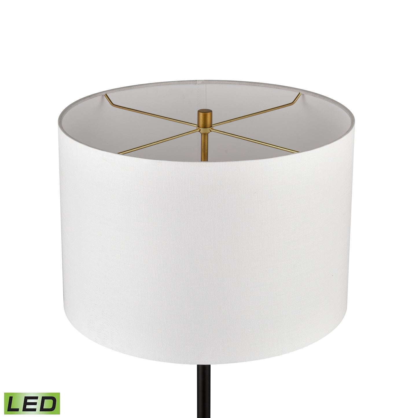 ELK SIGNATURE D3120WHT-LED Clubhouse 29'' High 2-Light Table Lamp - Black - Includes LED Bulbs