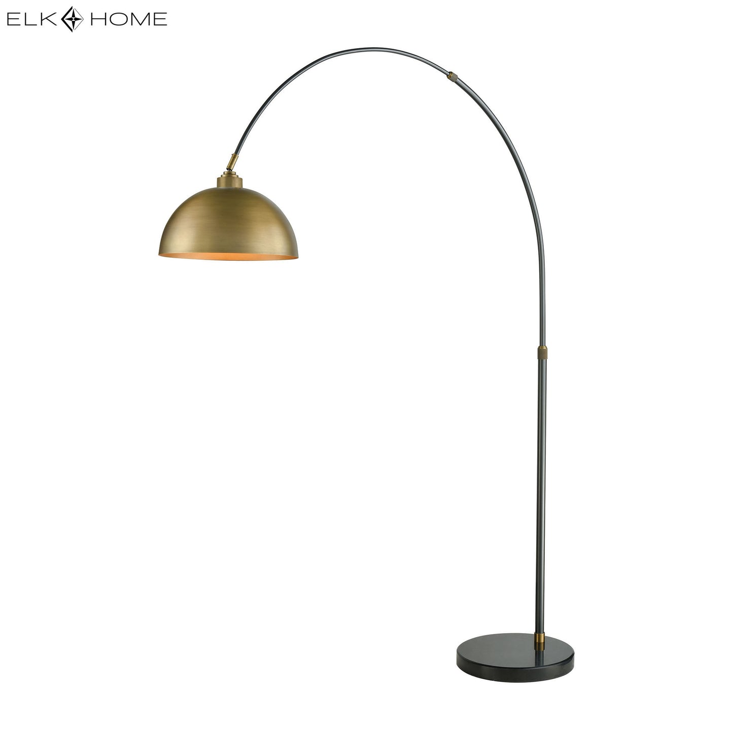 ELK SIGNATURE D3226 Magnus 76'' High 1-Light Floor Lamp - Aged Brass