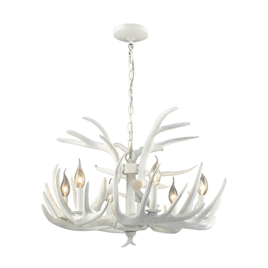 ELK SIGNATURE D3317 Big Sky 25'' Wide 6-Light Chandelier - White