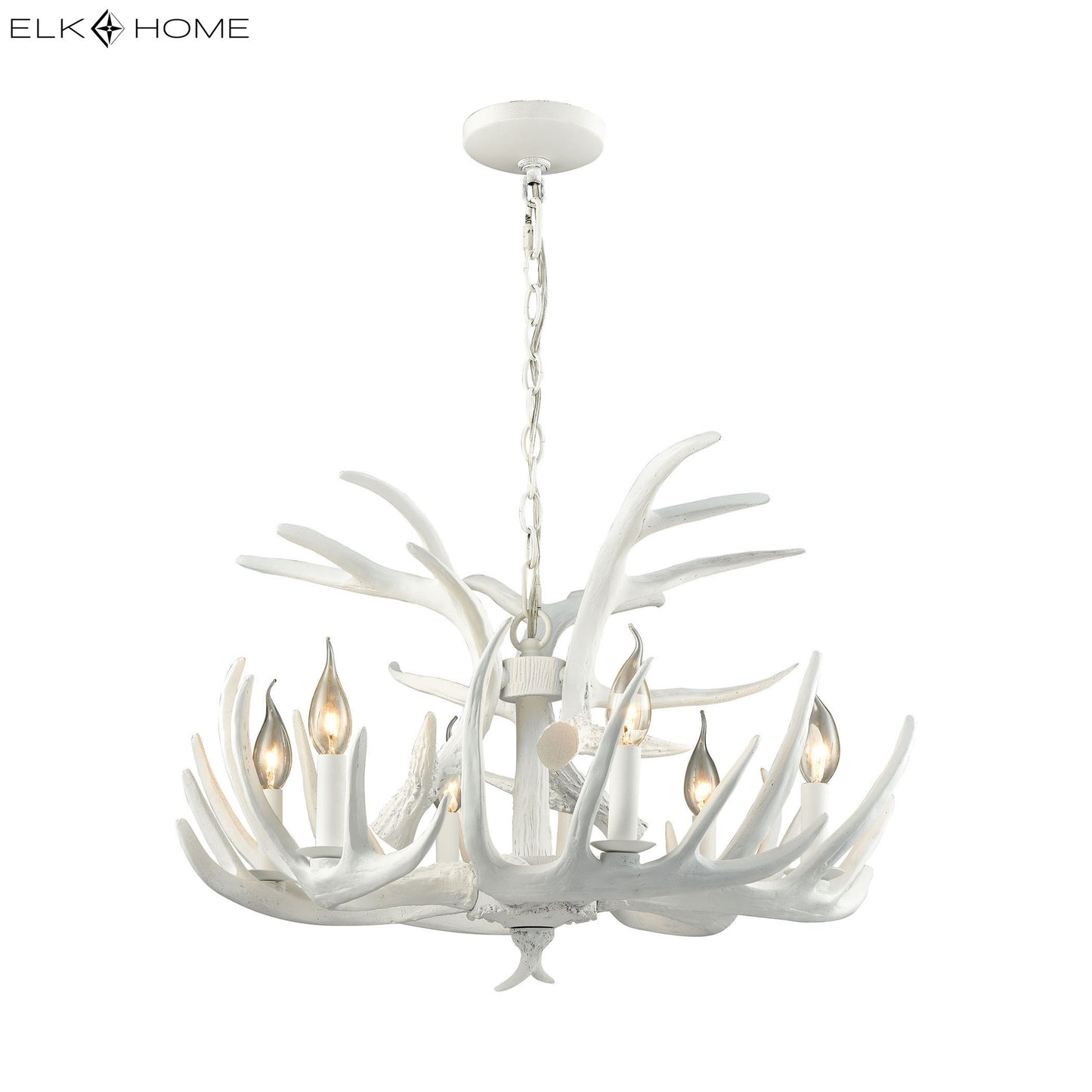 ELK SIGNATURE D3317 Big Sky 25'' Wide 6-Light Chandelier - White