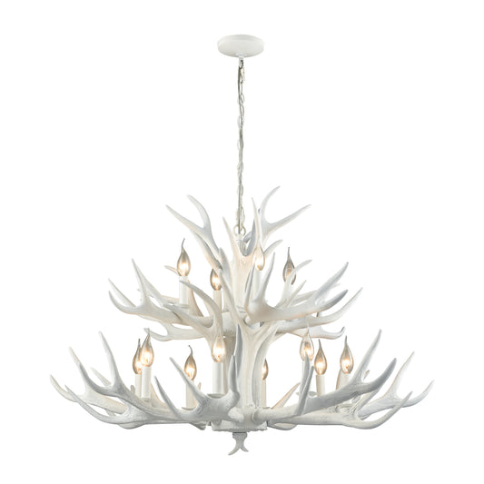 ELK SIGNATURE D3318 Big Sky 39'' Wide 12-Light Chandelier - White