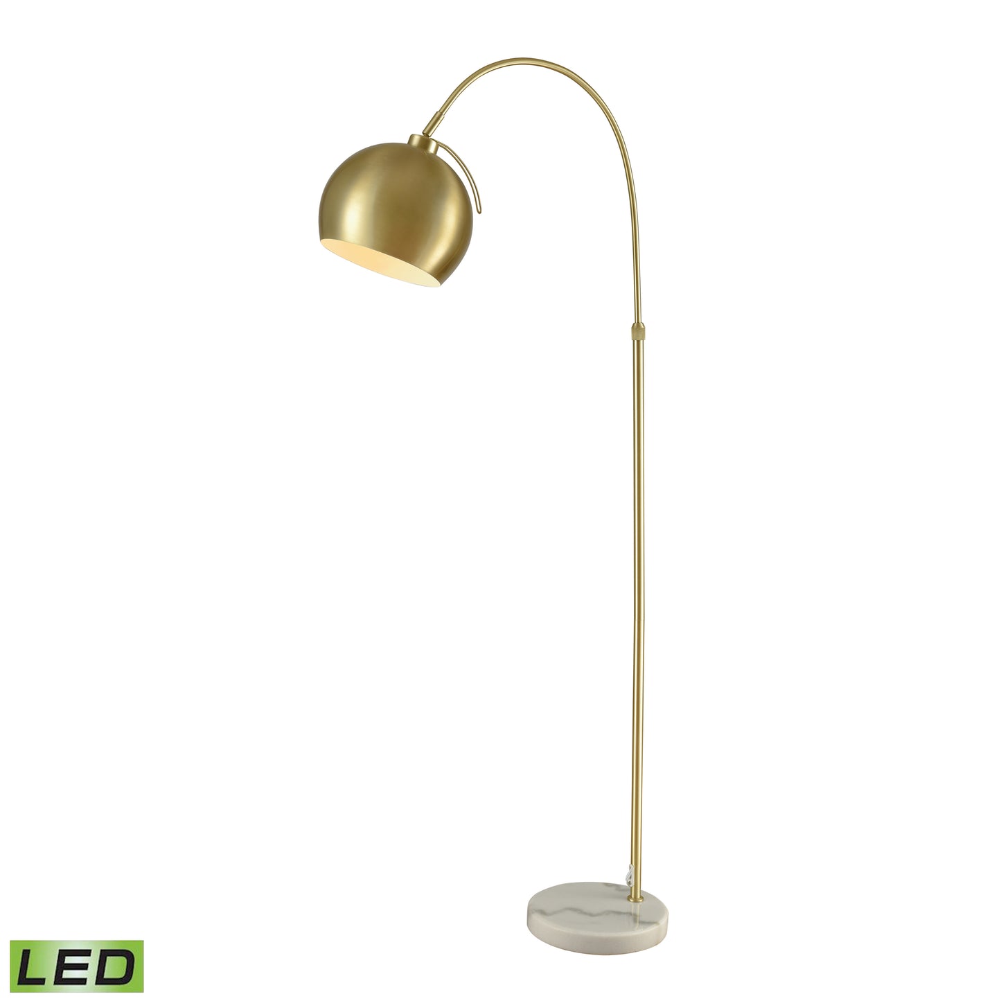 ELK STUDIO D3363-LED Kopernikus 61'' High 1-Light Floor Lamp - Aged Brass - Includes LED Bulb