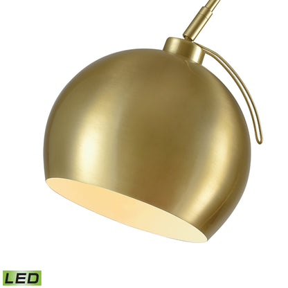 ELK STUDIO D3363-LED Kopernikus 61'' High 1-Light Floor Lamp - Aged Brass - Includes LED Bulb