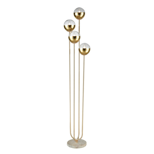 ELK SIGNATURE D3377 Haute Floreal 70'' High 4-Light Floor Lamp - Gold