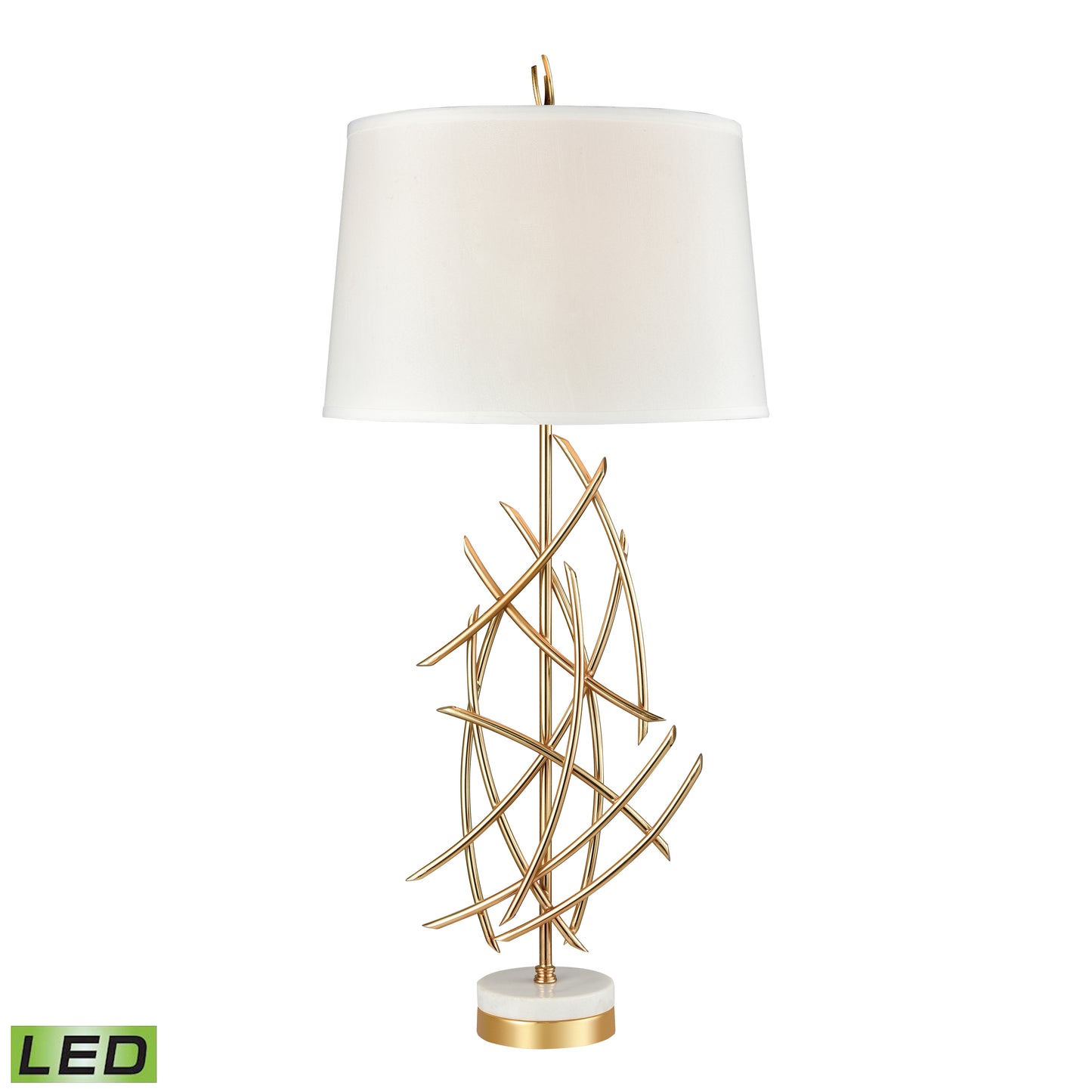 ELK SIGNATURE D3648-LED Parry 35.5'' High 1-Light Table Lamp - Gold - Includes LED Bulb