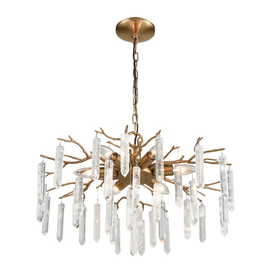 ELK SIGNATURE D3780 Kvist 22'' Wide 6-Light Chandelier - Cafe Bronze