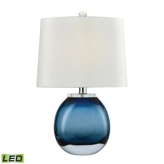 ELK SIGNATURE D3854BL-LED Playa Linda 19'' High 1-Light Table Lamp - Blue - Includes LED Bulb