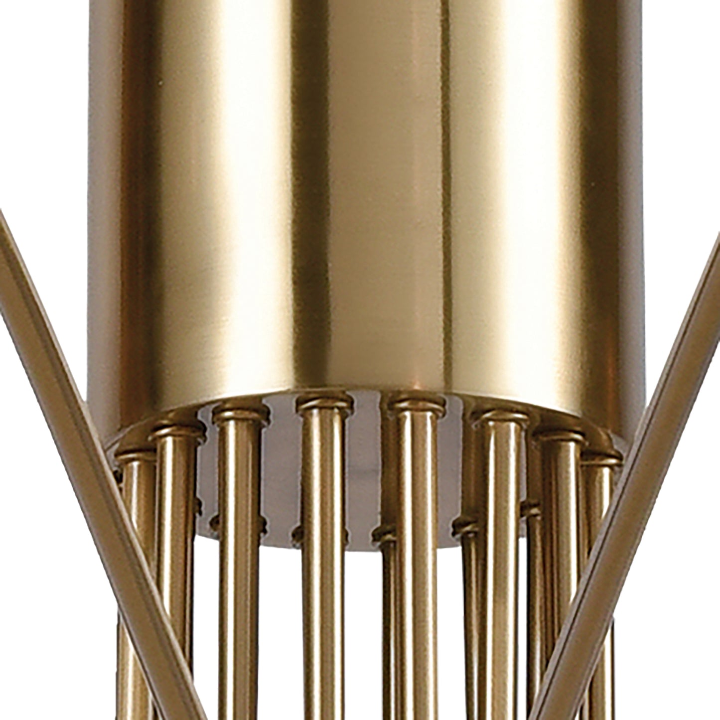 ELK SIGNATURE D3875 Scarab 47'' Wide 8-Light Chandelier - Satin Brass