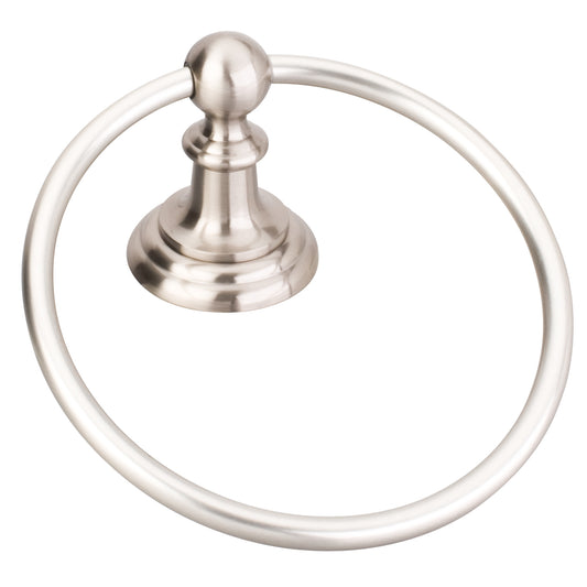 ELEMENTS BHE5-06SN-R Fairview Satin Nickel Towel Ring - Retail Packaged , Satin Nickel