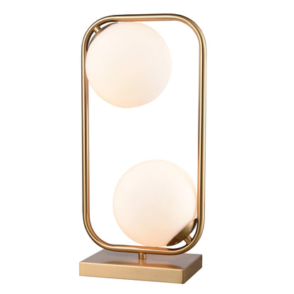 ELK STUDIO D4156 Moondance 18'' High 2-Light Table Lamp - Aged Brass